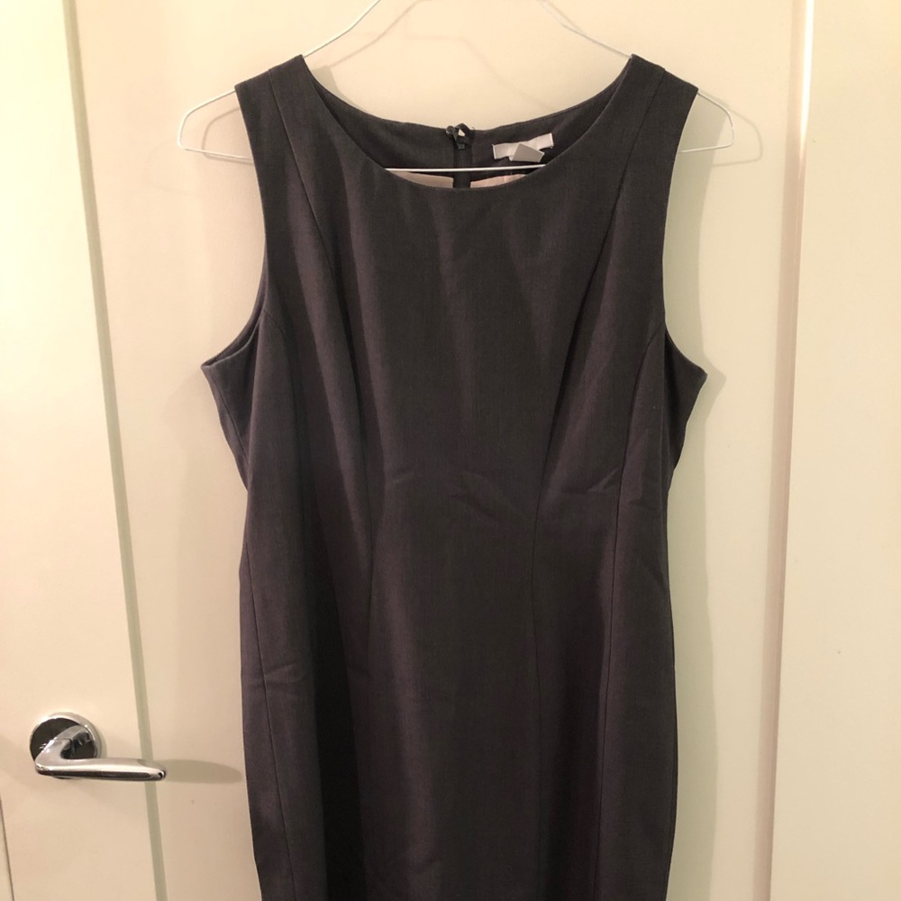 H&M Dark Charcoal Grey Sheath Dress